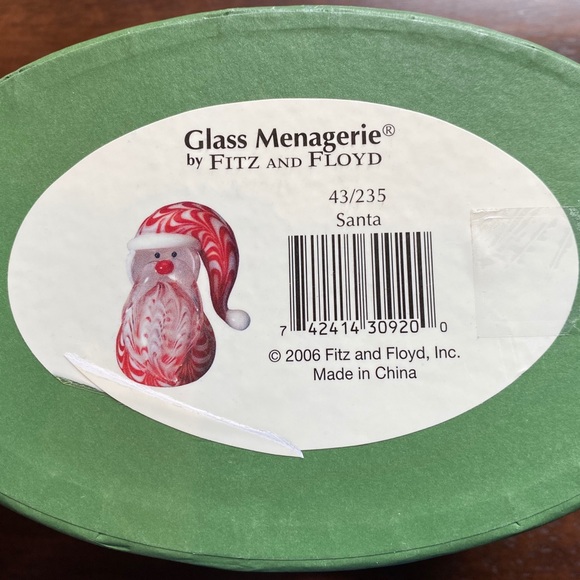 FITZ & FLOYD Glass Santa - Picture 11 of 13